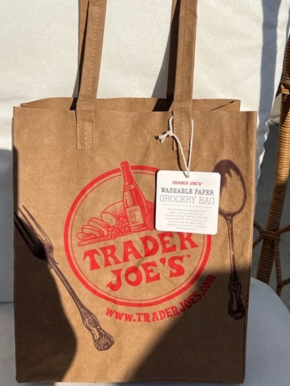 Rare Discontinued Trader Joe’s Washable Paper grocery bag PRICE IS FIRM